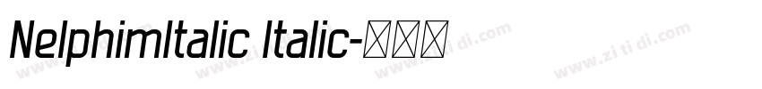 NelphimItalic Italic字体转换